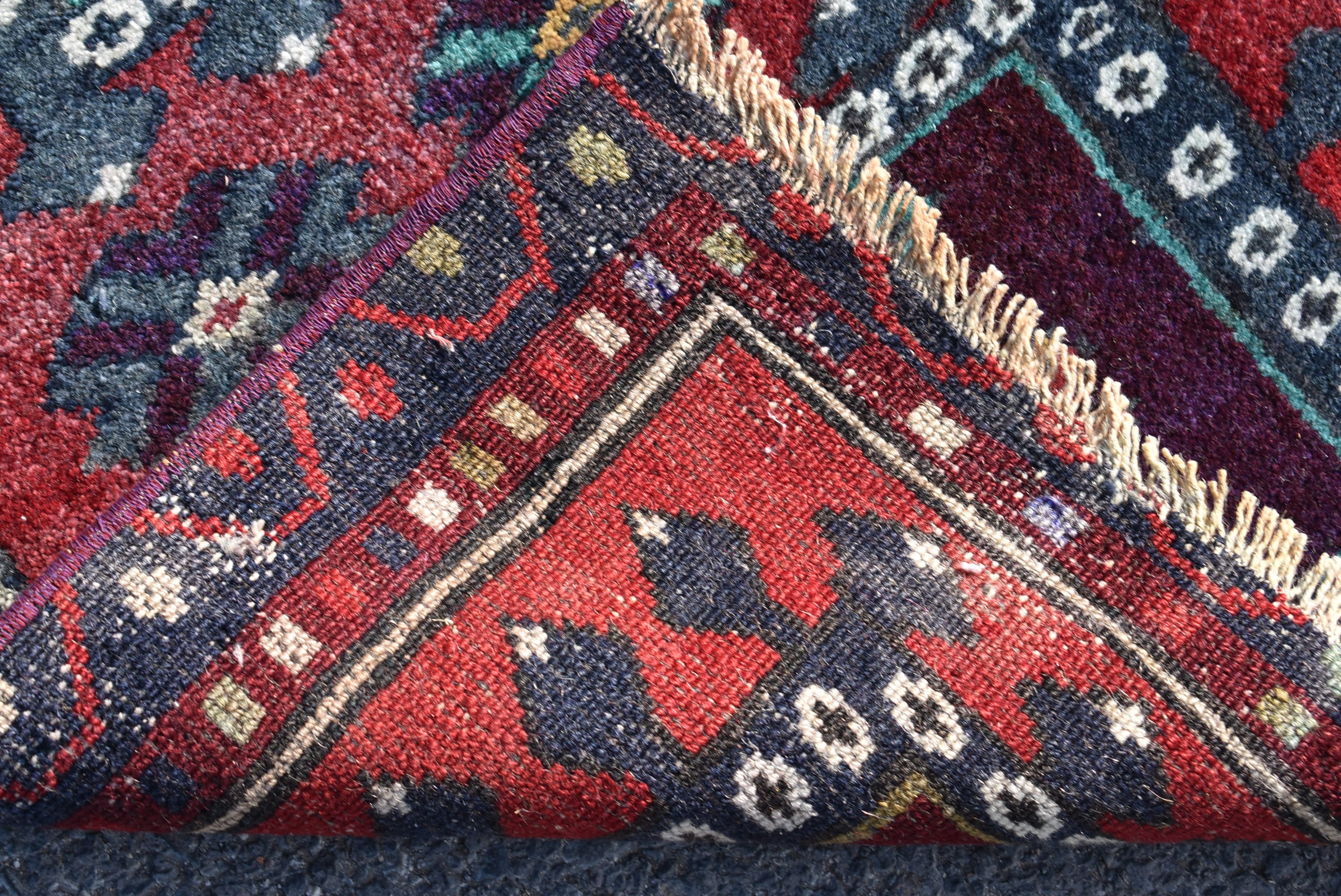 Small Decorative Rug Turkish Handmade Rug Vintage Wool Rug Etsy UK