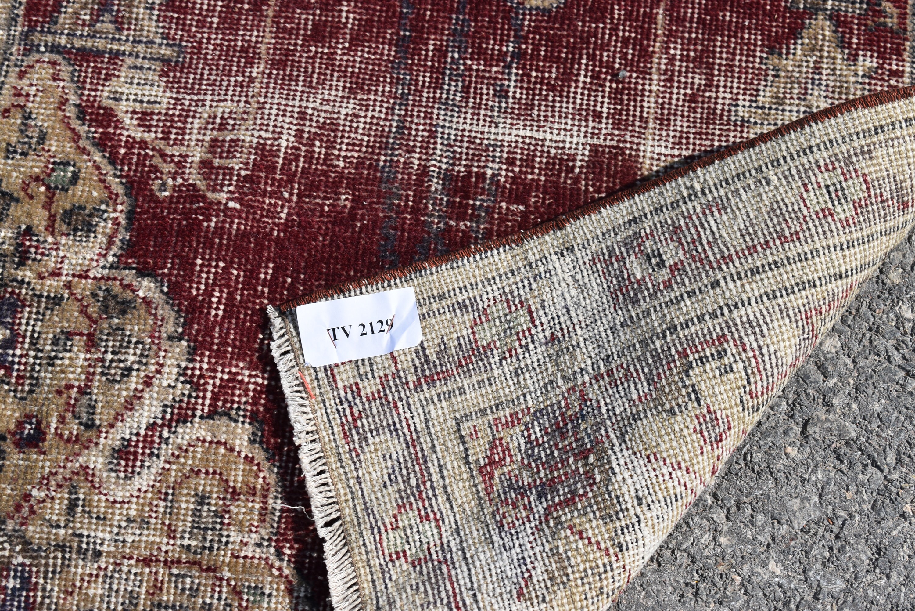 Turkish Vintage Red Rug Handmade Wool Rug Carpet Small Rug Etsy UK