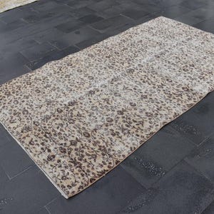 Turkish oriental rug, Vintage handmade rug, Area rug, Home decor, Boho wool rug, Bohemian rug, Antique rug, Carpet, Rug 4.5 x 8.1 ft TV5925