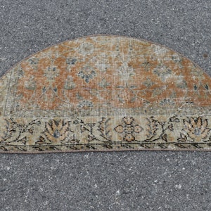 Alfombra boho pequeña, alfombra vintage turca, alfombra floral, alfombra de lana hecha a mano, alfombra felpudo, alfombra boho natural, decoración del hogar, alfombra de lana, 1,6 x 3,3 pies TV4081