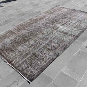 Turkish large area rug, Diningroom rug, Vintage rug, Turkish rug, Handmade rug, Overdyed rug, Bohemian rug, Carpet, 5.1 x 9.2 ft TVR1517
