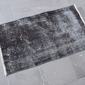 Alfombra pequeña turca, Alfombra vintage hecha a mano, Alfombra Boho, Alfombra Doormat, Alfombra de área orgánica, Decoración rústica, Decoración del hogar, Alfombra, 2,1 x 3,8 pies TV5319