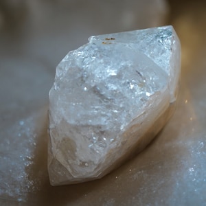 Large Herkimer Diamond Crystal with Rainbows (235 grams)