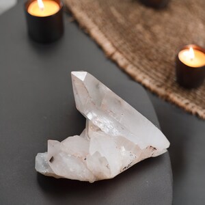 Pink Himalayan Quartz Crystal Point: Samadhi Terminated, 170 grams