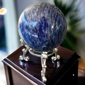 Sodalite Crystal Sphere | Natural Sodalite Ball | Crystal Sphere | Crystal decor