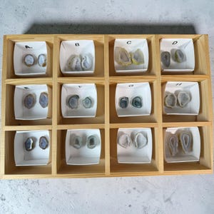 Natural Tabasco Agate Geode Pairs