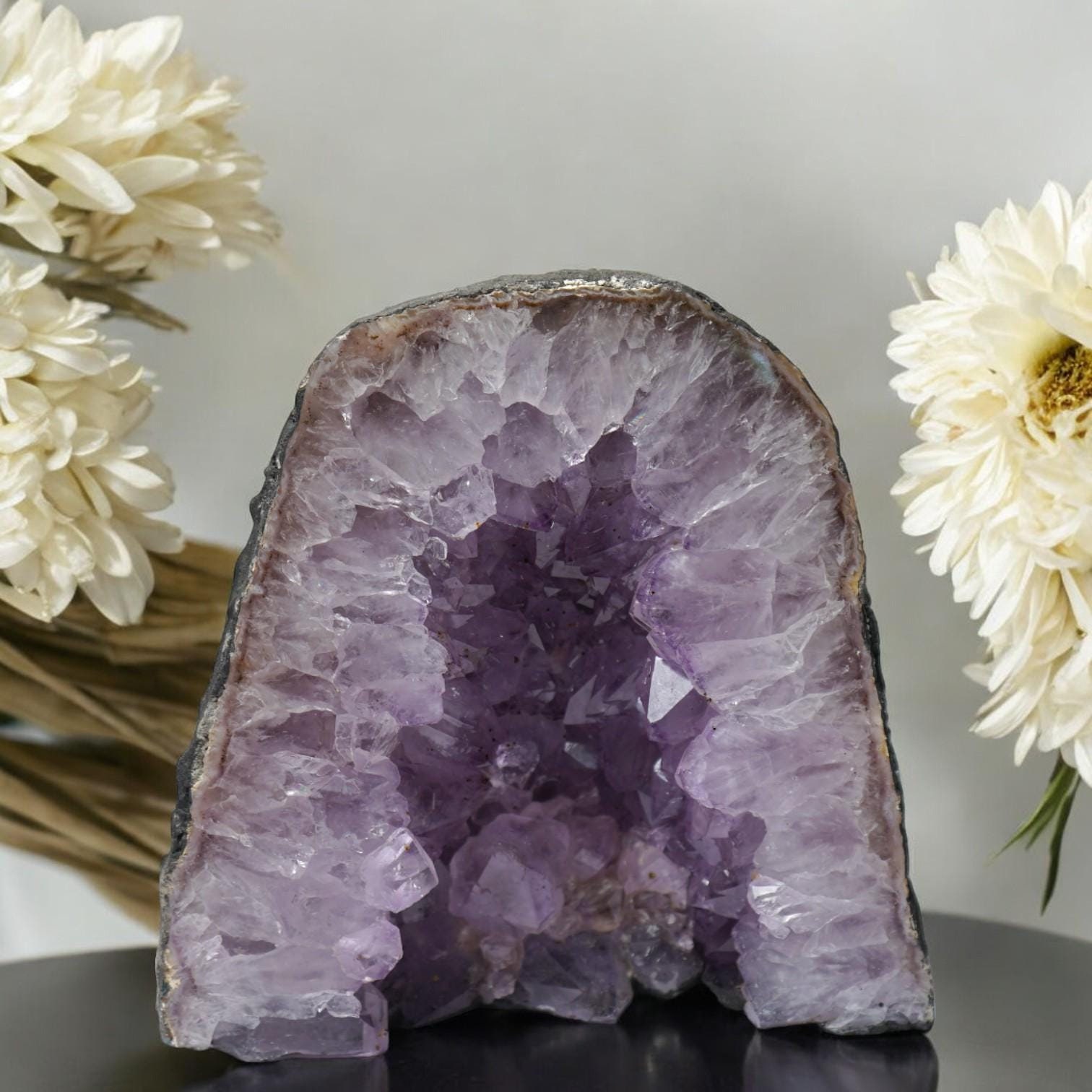 Natural Amethyst Geode Cave | Amethyst Cathedral Geode | Amethyst Crystal Cave 9 lbs.