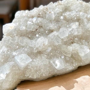 Extra Large Apophyllite Crystal Cluster with Druzy