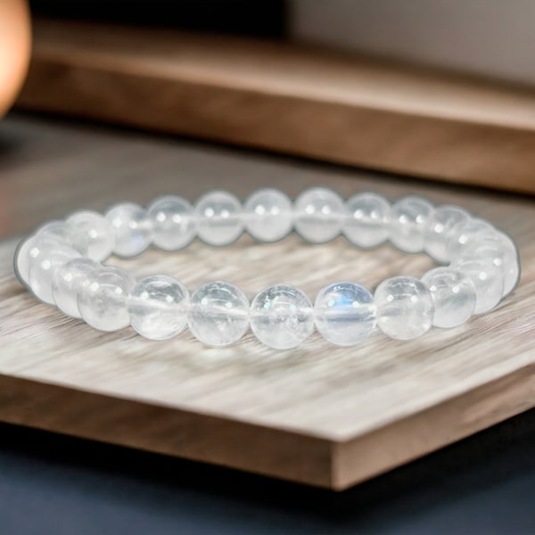 Sri Lanka Blue Moonstone Bracelet | Natural Gemstone Bracelet | Crystal Bracelet