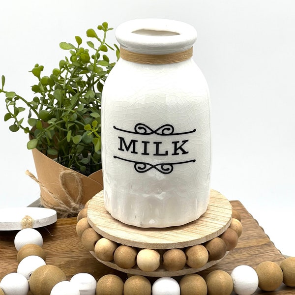 Milk Bottle Vase Etsy