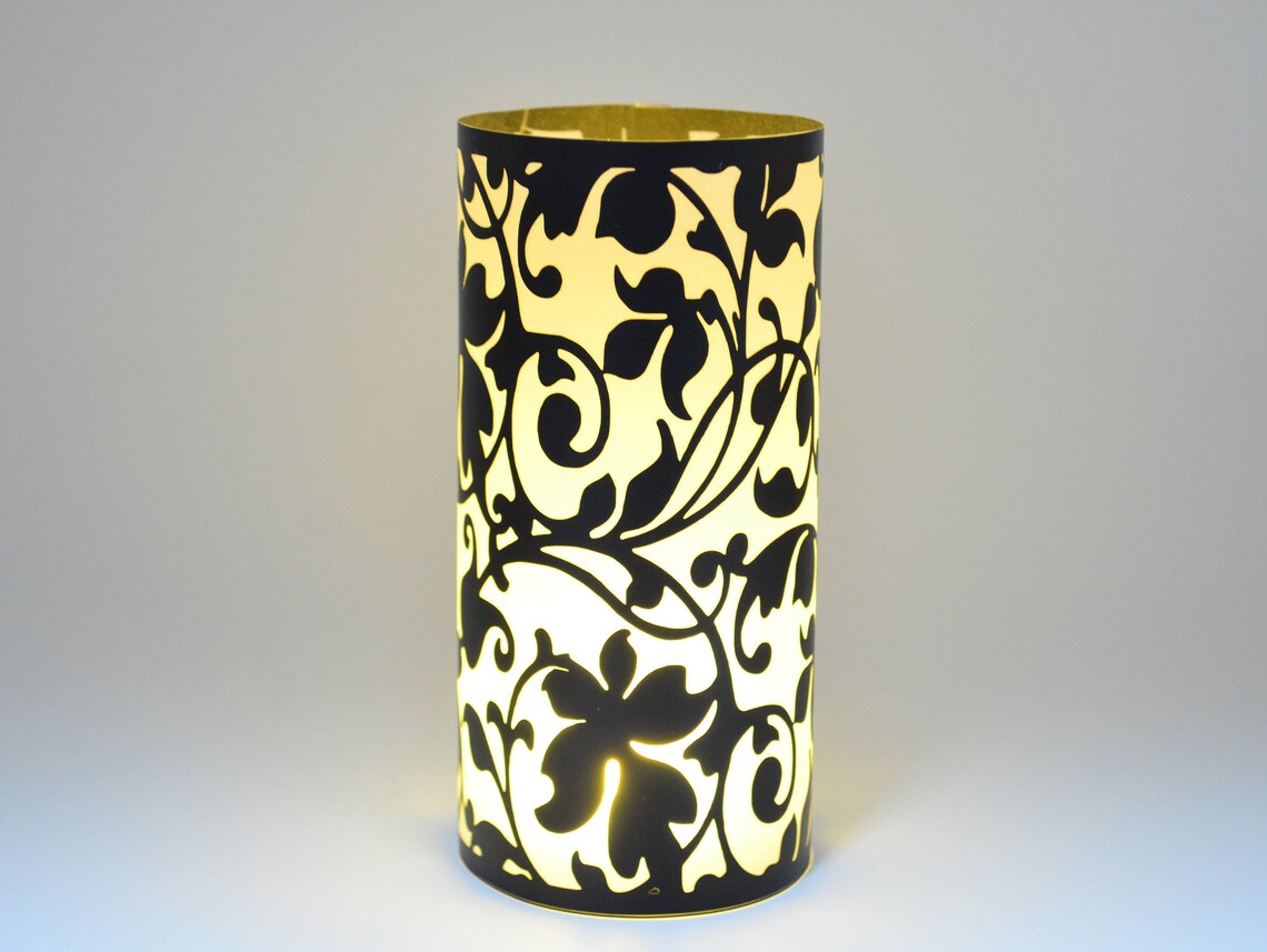 Vellum Luminary Floral OrnamentVellum LanternWedding Table Etsy