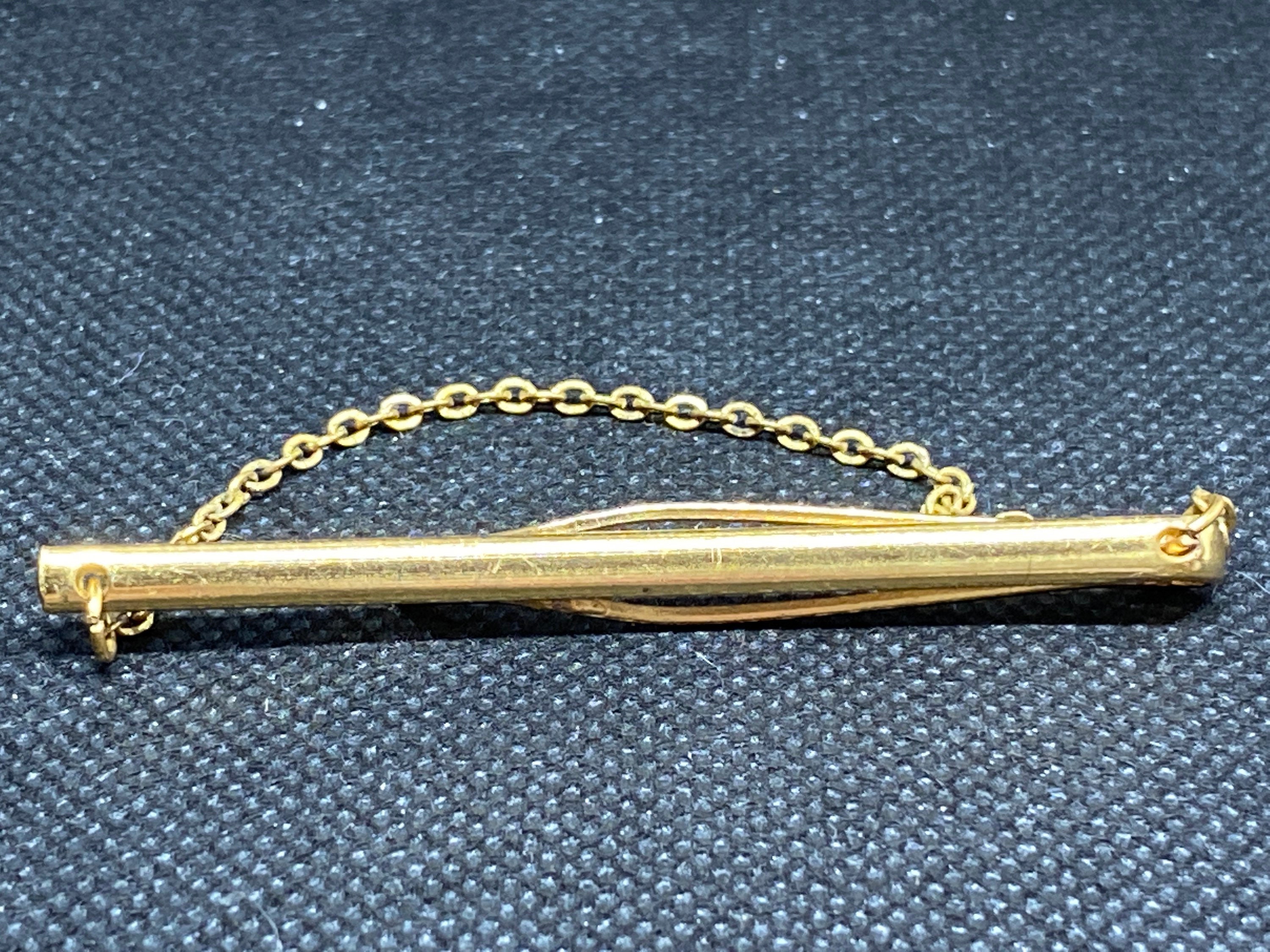 Stunning vintage Goldtone tie clip Etsy