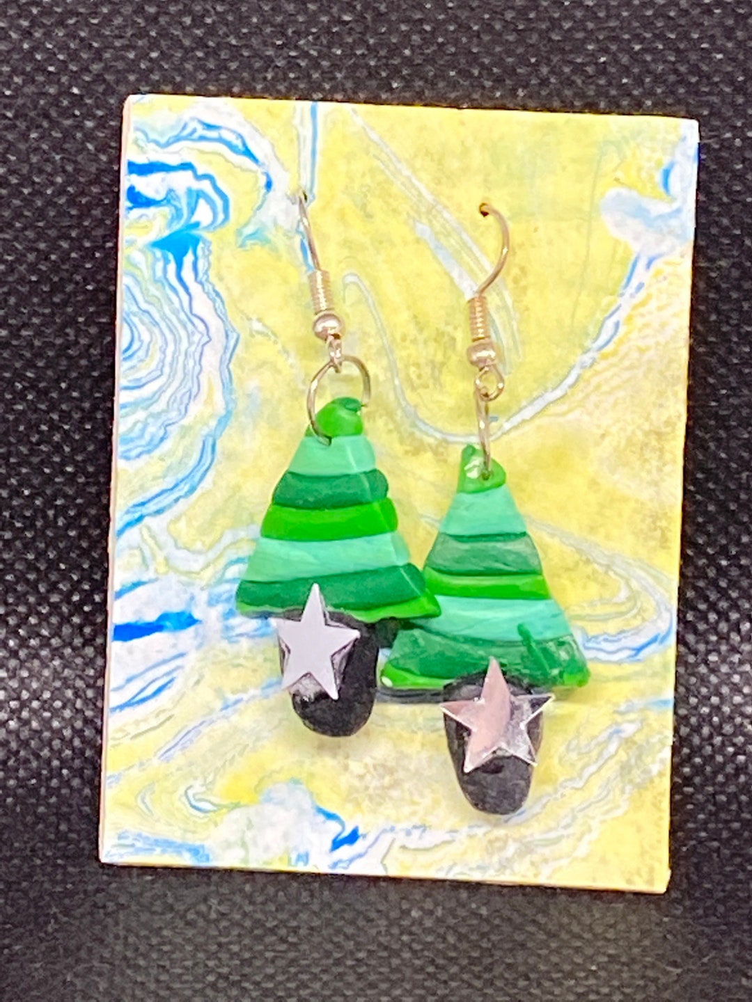 Orecchini Albero Di Natale Per Donne - Decorazioni Natalizie Dorate, Regalo Festivo Per Ragazze