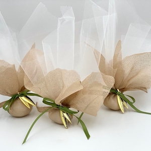 10 pcs, Wedding Favors with olive branch for Guests, Bomboniera for Greek Orthodox Wedding, , Olive favors Wedding bomboniere with koyfeta
