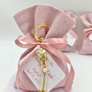 10 pezzi, bomboniere anti-malocchio, bomboniere personalizzate per battesimo per gli ospiti, bomboniere greche per battesimo bambina, 5 koufeta, bomboniere smaltate anti-malocchio, boubouniere greche