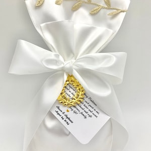 10pcs, Greek wedding boubounieres for quests, Personalized Wedding Favors for Orthodox wedding, Olive wreath favor, Koufeta bomboniera.