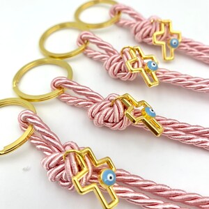 Keychain martyrika- cross favor-Greek baptism favors-orthodox favors-christening favors