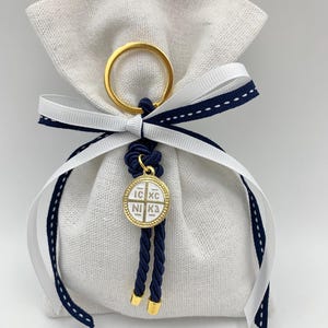 10 pcs, Greek orthodox boubounieres, christening favors, Keychain cross favors, Orthodox baptism bomboniera, koufeta, Martyrika.