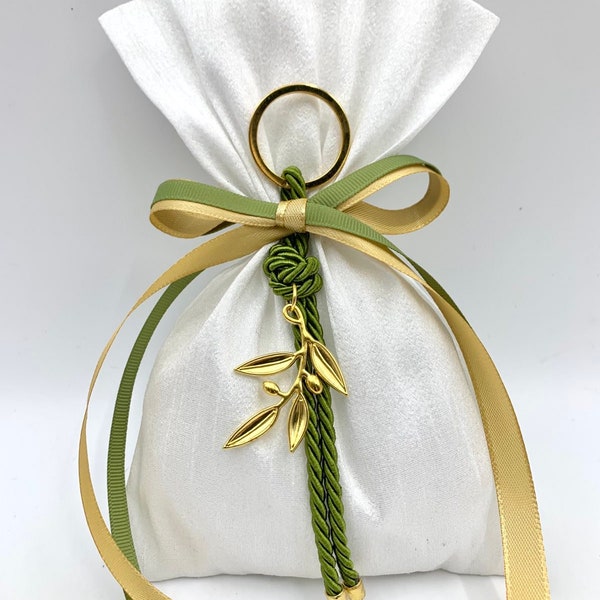 Olive branch favors, Wedding bomboniere, Olive branch boubounieres, greek orthodox baptism boubounieres, greek boubounieres, koyfeta