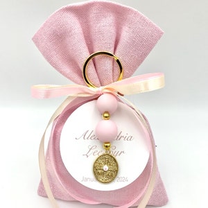 Personalized Evil eye keychain favor, Girl Baptism favor, koufeta bomboniera, greek boubouniera, baptism pouches, orthodox babtism