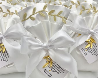 10 pcs, Greek boubounieres, Olive favors, Koufeta wedding favors,  Bomboniera, Koufeta tags, Greek wedding favors