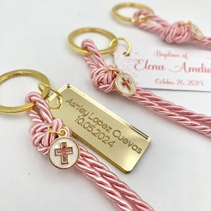 10pcs, Orthodox baptism keychain favor, Keychain martyrika, Cross favors, Greek baptism favors, Orthodox favors, First communion favors.