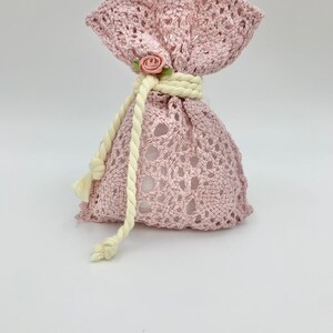 Romantic Lace Bomboniera for Guests, Baptism favor bags for Greek Orthodox Baptism, Boubouniera, Wedding Lace favors..