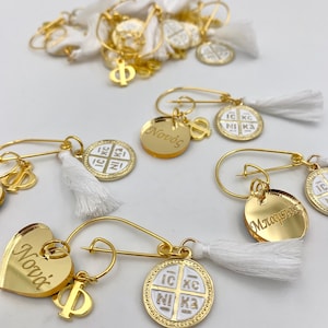 10pcs, Personalized Baptism witness pins,  Baptism Martyrika, First Communion, Greek Orthodox baptism pins,martirika pins, ICXCNIKA.
