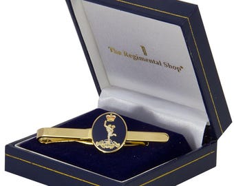 Royal Corps of Signals Gilt Enamel Tie Clip
