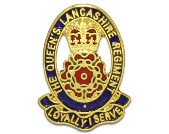 Queen's Lancashire Lineal Anstecknadel
