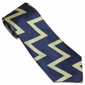 Royal Horse Artillery Gold Zig Zag Tie (Silk)