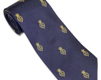 Queen's Royal Hussars Cypher Tie (Silk)