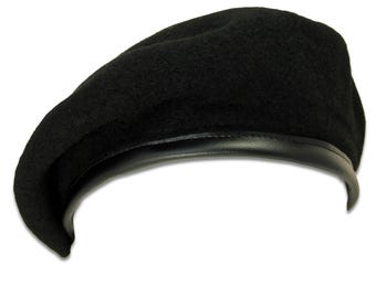 Black Military Beret