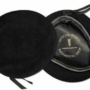 Black Military Beret image 2