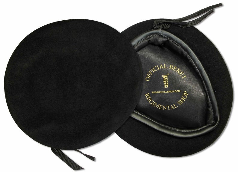 Black Military Beret image 2