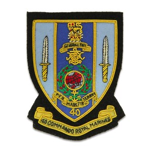 40 Commando Blazer Badge