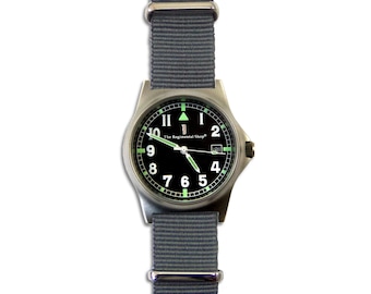G10 Military Watch with Silver Watch Strap