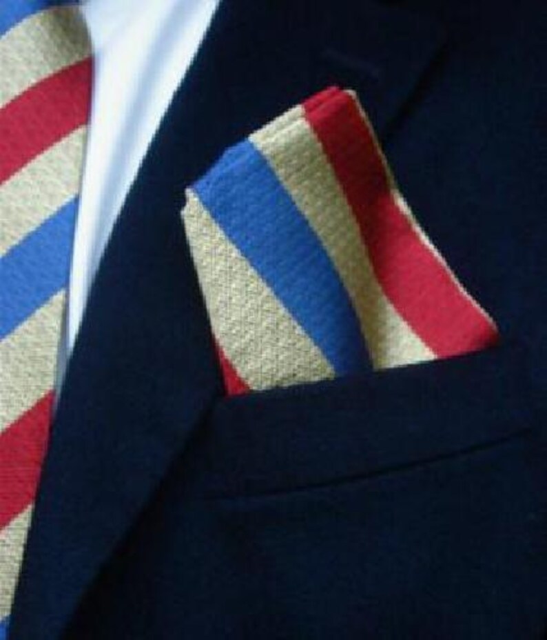 Fazzoletto da taschino in seta antipiega del QDG Subalterns Action Group immagine 2