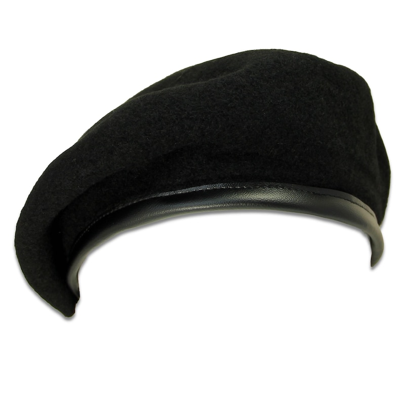Black Military Beret image 1