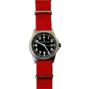 Reloj militar G10 con correa roja. imagen 3
