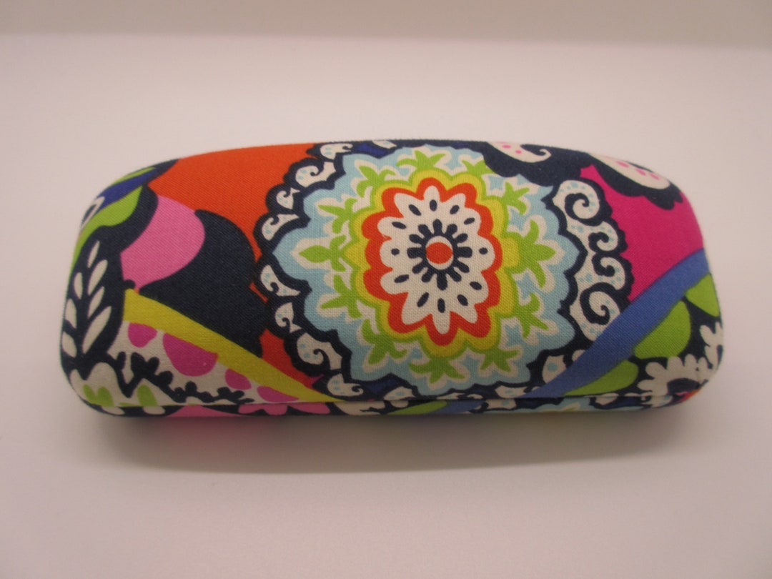 Vera Bradley Multicolored Eyeglass Hard Case 6l X 2 1/2w X 2d Etsy