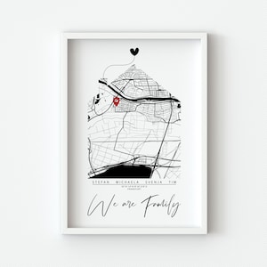 Einzugsgeschenk Haus Wohnung, Zuhause Koordinaten Bild, Einweihungsgeschenk personalisiert, Geschenk Hausbau, Richtfest, neue Wohnung
