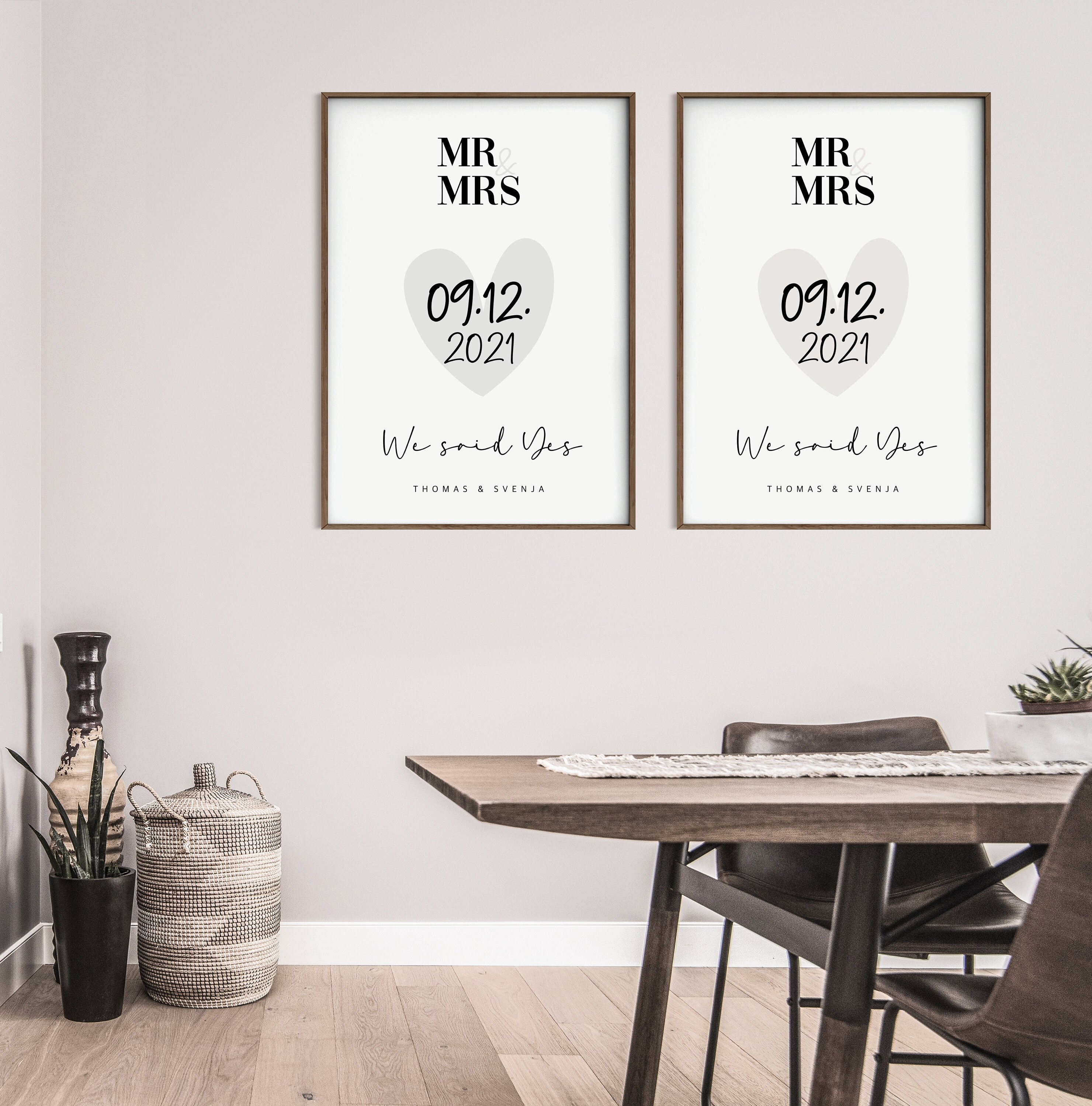 Wandbild Hochzeitsgeschenk Kunstdruck zur Heirat und Etsy.de