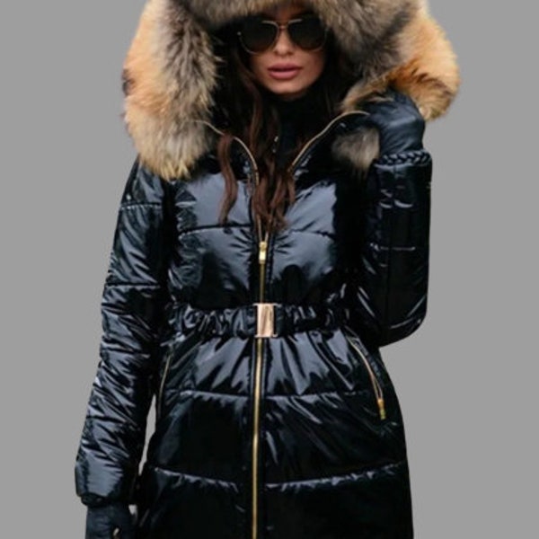 Women's Waterproof Winter Hooded Jacket Parka