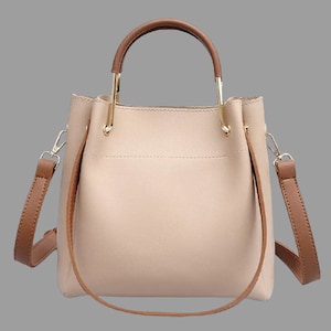 Damen Handgefertigte Retro PU Leder Handtasche