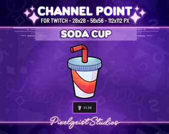 Soda Cup Twitch Channel Point: Nostalgic Stream Theme