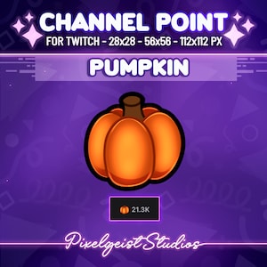 Pumpkin Twitch Channel Point, Halloween Channel Point, Halloween Stream, Spooky Aesthetic, Twitch Channel Point, Stream Graphics, Emotes