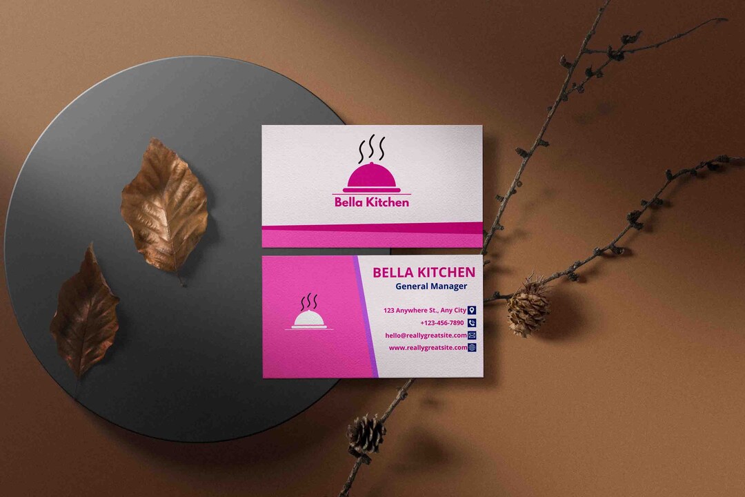 Business Card Template, INSTANT DOWNLOAD Printable Business Card, Editable Business Card, DIY ...