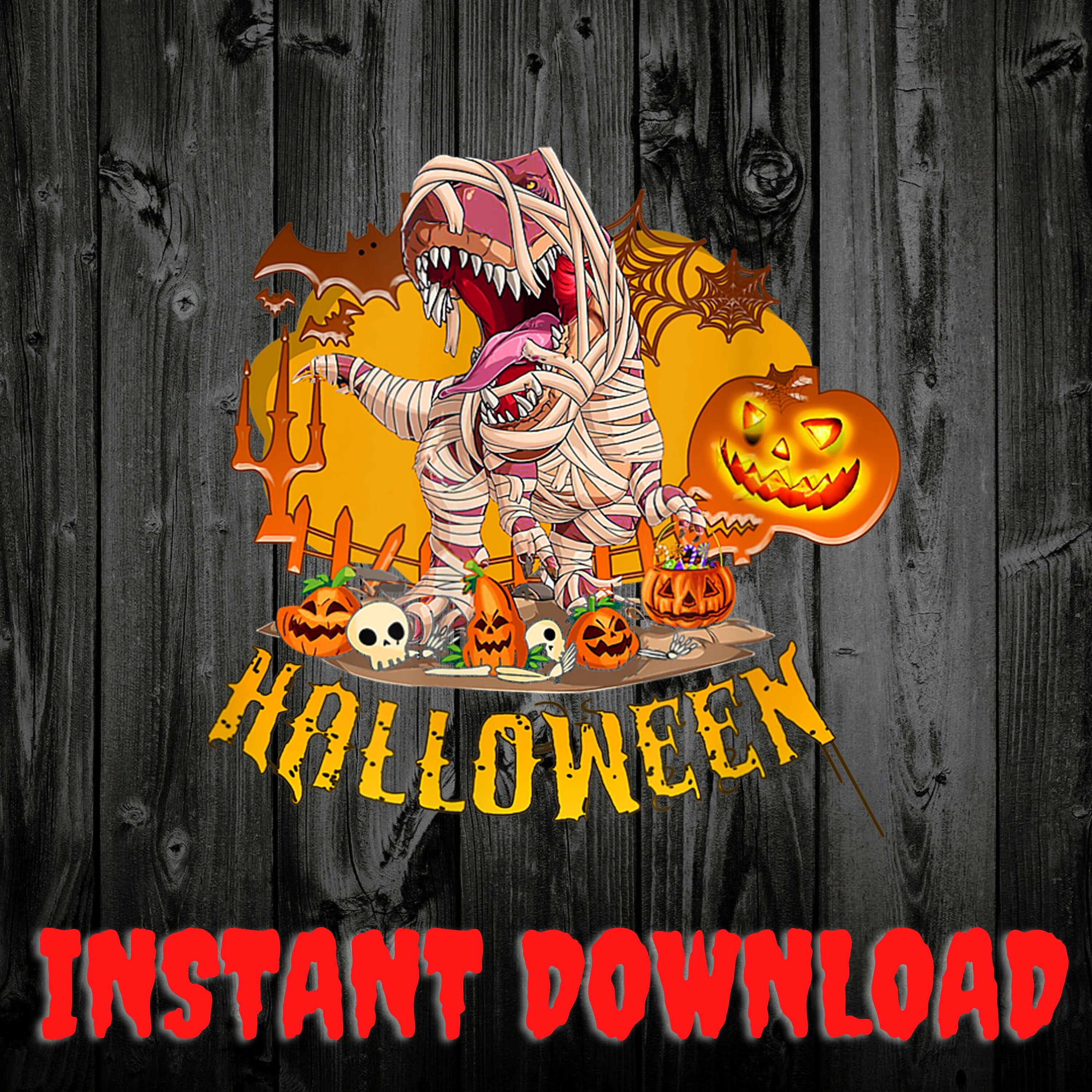 Dinosaurs Halloween PNG, Dinosaur PNG Pumpkin Png, T Rex Png, Halloween ...