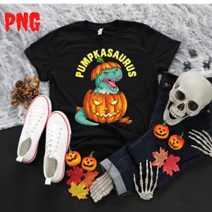 Dinosaurs Halloween PNG, Dinosaur PNG Boo Png, T Rex Png, Halloween Skeleton Sublimation Design,Instant Download